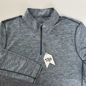 1764 Mens Julien Golf Pullover Size XL Shirt Long Sleeve 1/4 Zip Copen Blue NWT